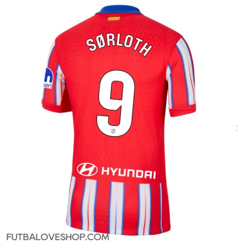 Dres Atletico Madrid Alexander Sorloth #9 Domáci 2024-25 Krátky Rukáv